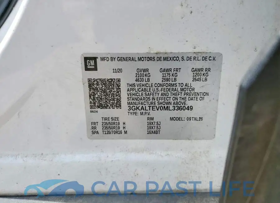 3GKALTEV0ML336049# 12