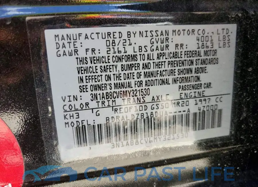 3N1AB8CV6MY321530# 12