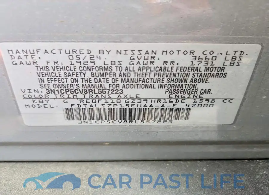 3N1CP5CV8RL557223# 12