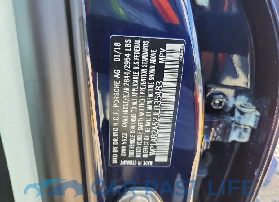 WP1AB2A52JLB35483# 13