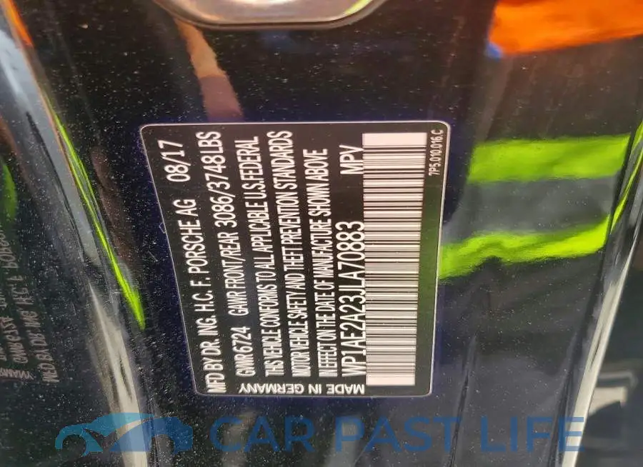 WP1AE2A23JLA70883# 12