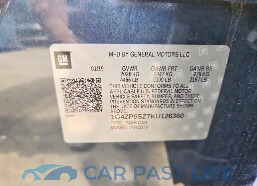 1G4ZP5SZ7KU126360# 12