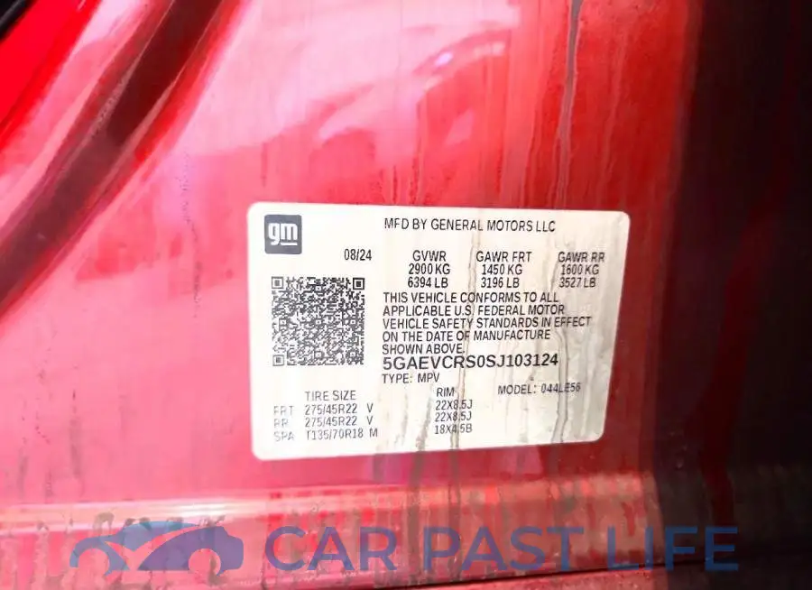 5GAEVCRS0SJ103124# 12