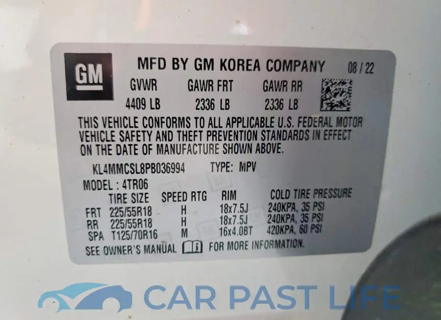 KL4MMCSL8PB036994# 13
