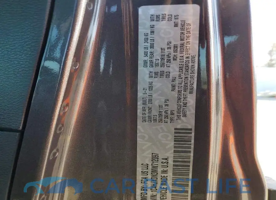 1C4HJXDN3MW712097# 13