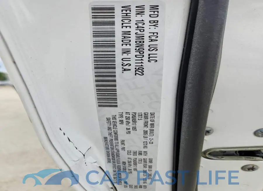 1C4PJMBN9PD111922# 14