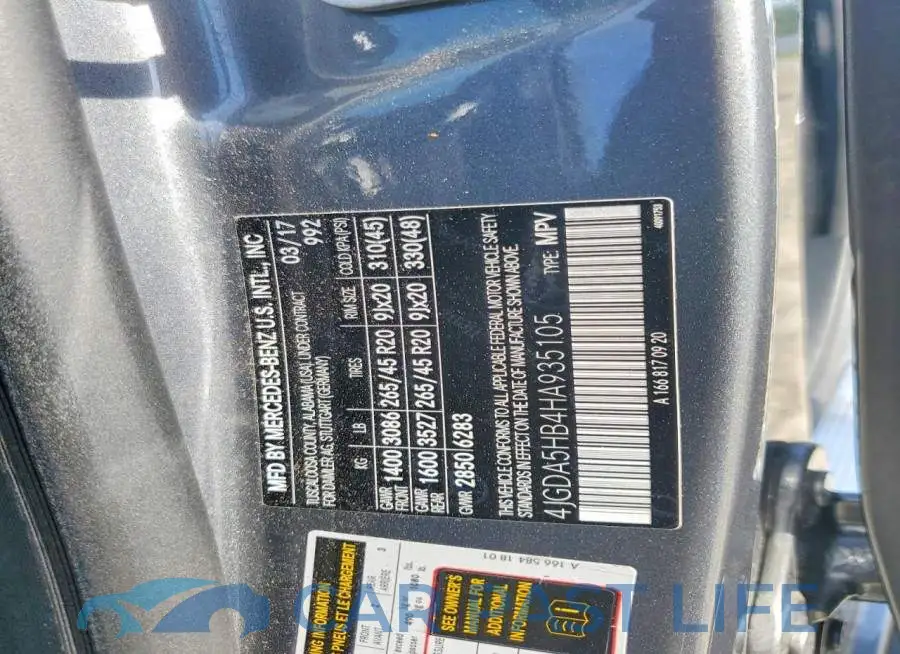 4JGDA5HB4HA935105# 12