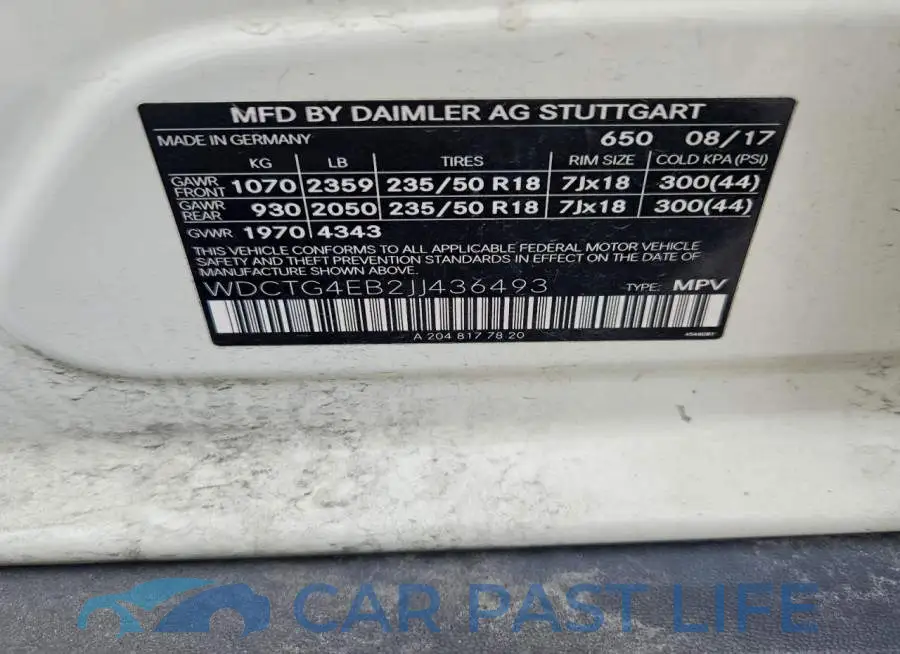 WDCTG4EB2JJ436493# 12