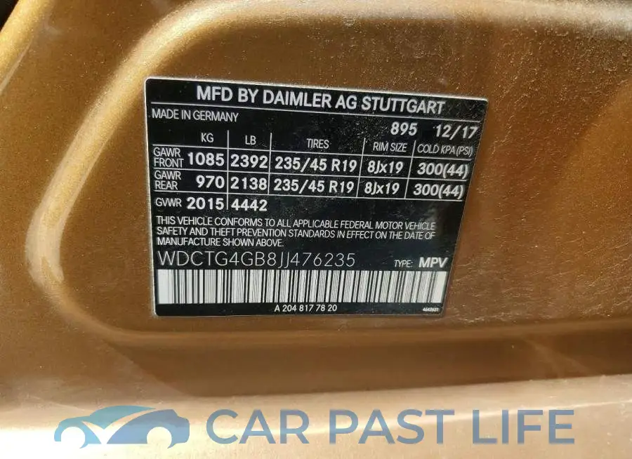 WDCTG4GB8JJ476235# 12