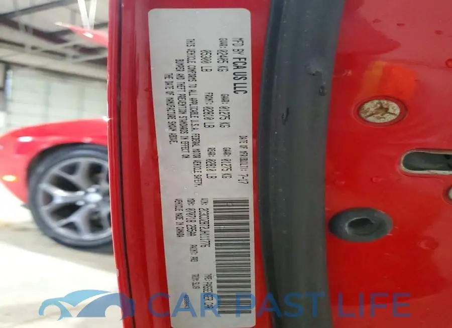 2C3CDZBT2JH111776# 12