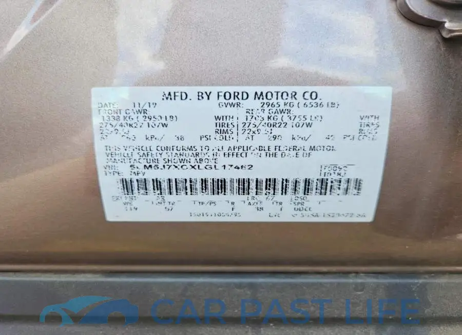 5LM5J7XCXLGL17462# 13