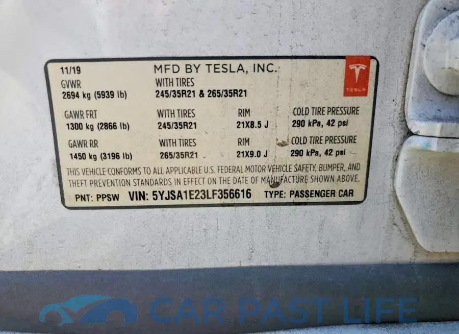 5YJSA1E23LF356616# 13