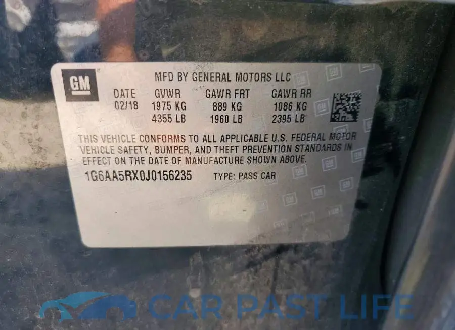 1G6AA5RX0J0156235# 12
