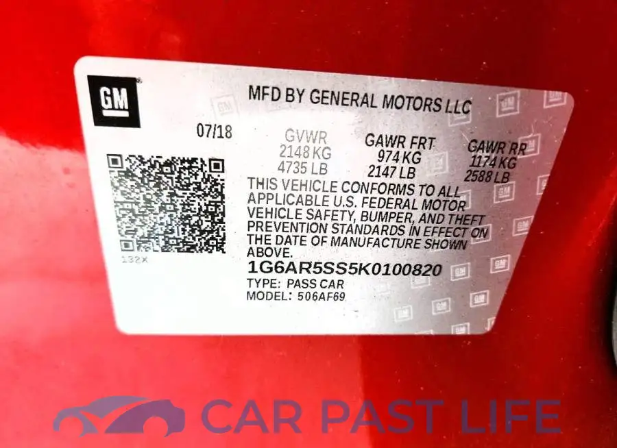 1G6AR5SS5K0100820# 12