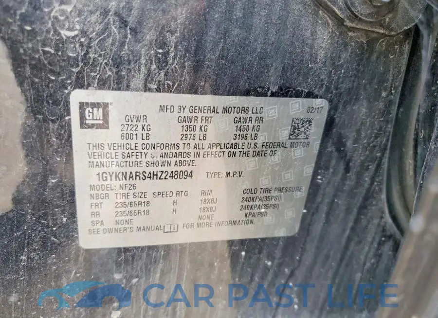 1GYKNARS4HZ248094# 13
