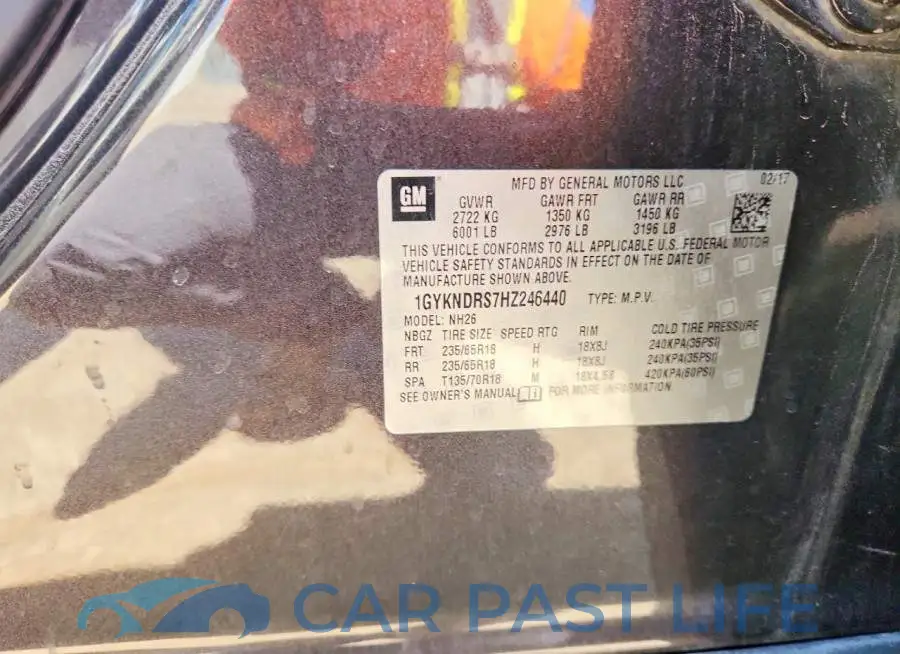 1GYKNDRS7HZ246440# 12