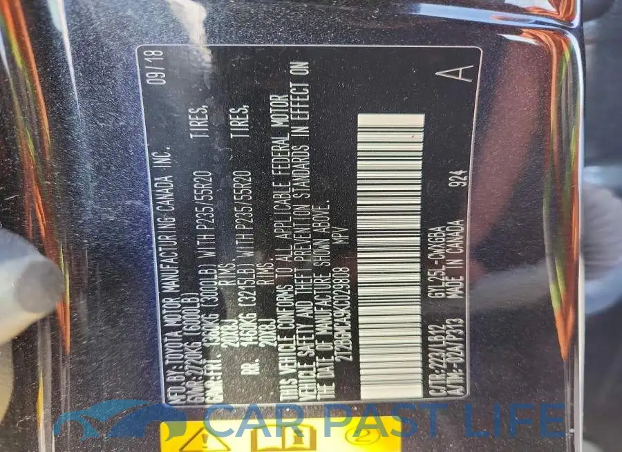 2T2BGMCA9KC029808# 13