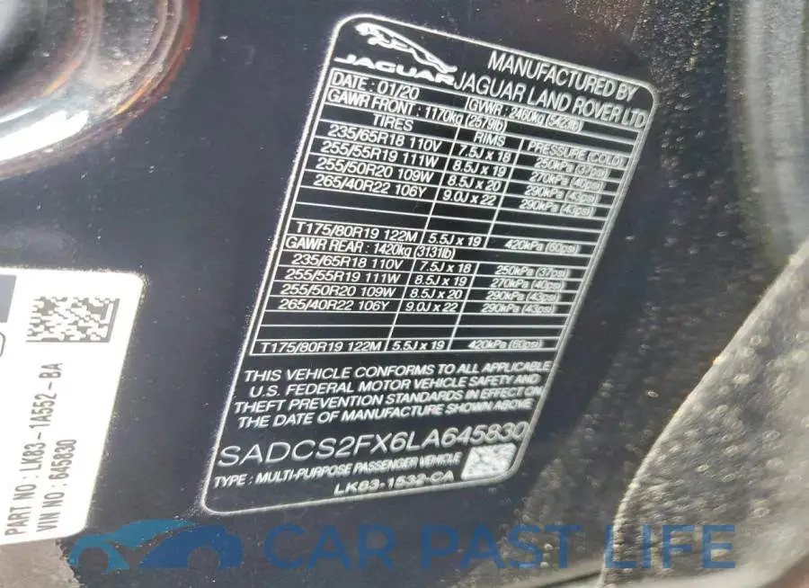 SADCS2FX6LA645830# 13