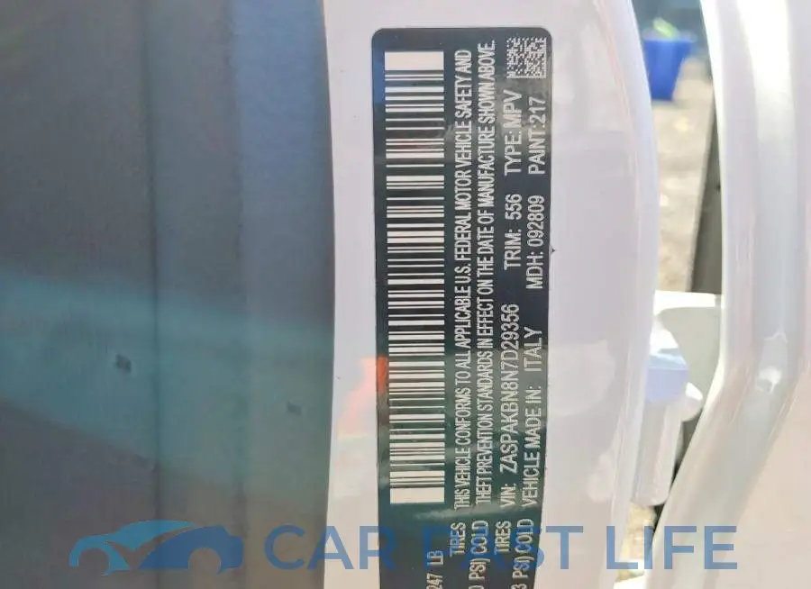 ZASPAKBN8N7D29356# 14