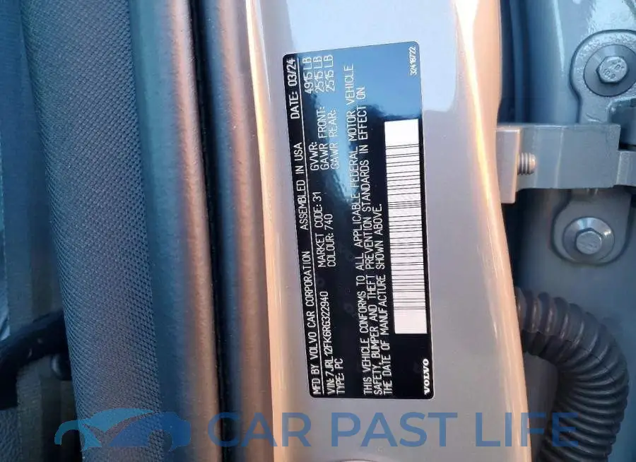 7JRL12FK6RG322940# 12