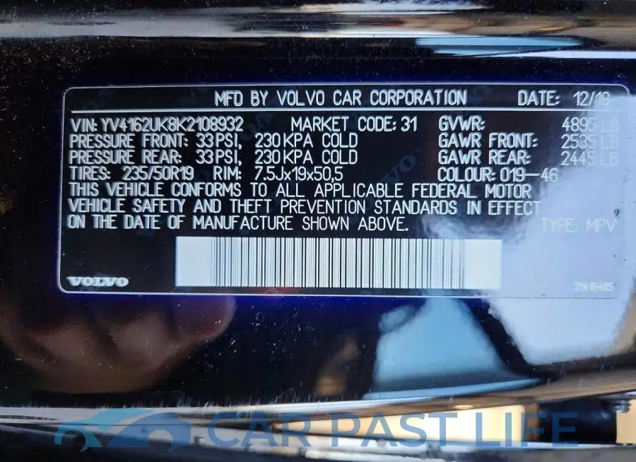 YV4162UK8K2108932# 13