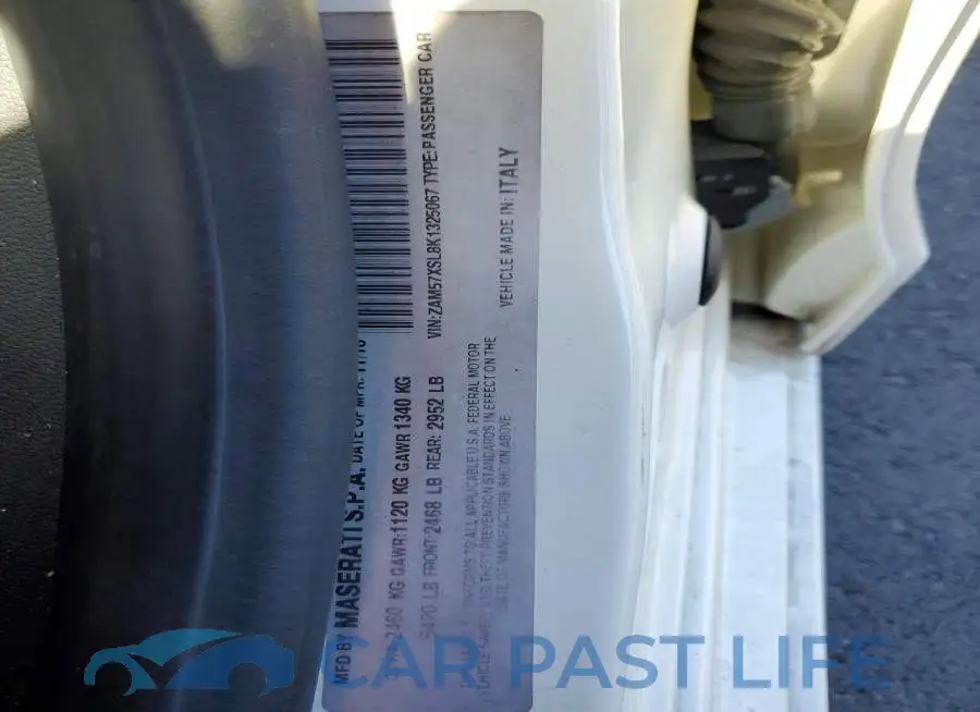 ZAM57XSL8K1325067# 12