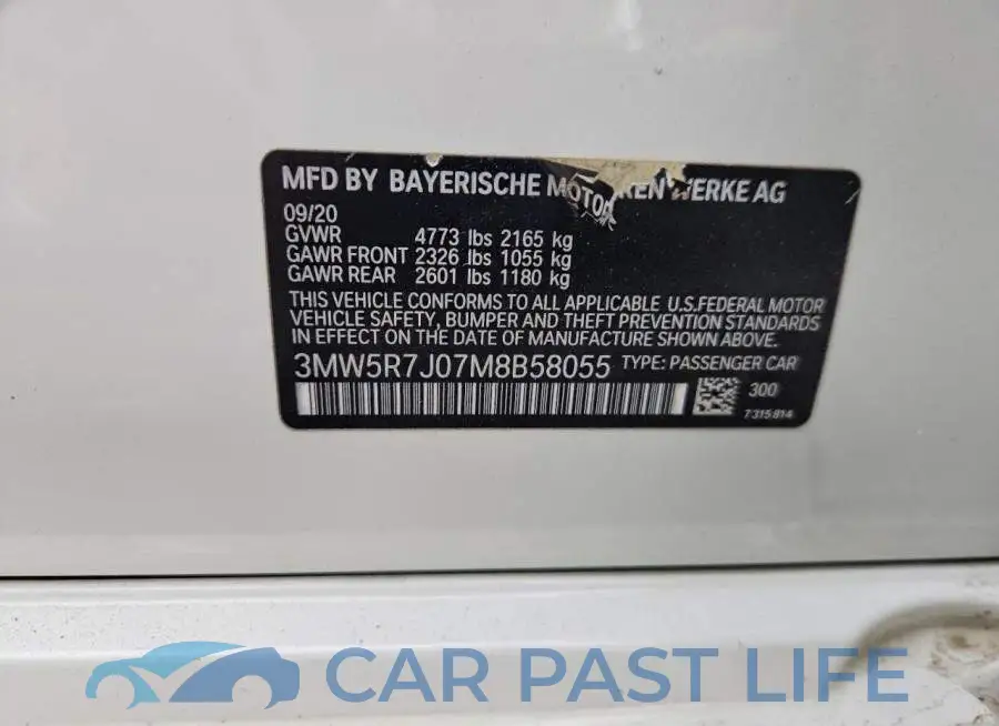 3MW5R7J07M8B58055# 12