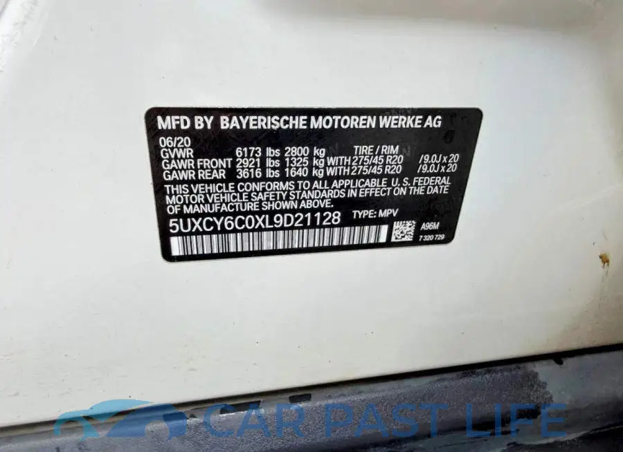 5UXCY6C0XL9D21128# 10