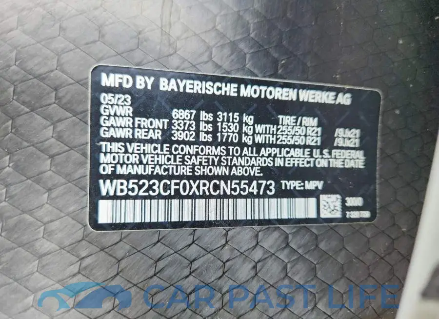 WB523CF0XRCN55473# 13