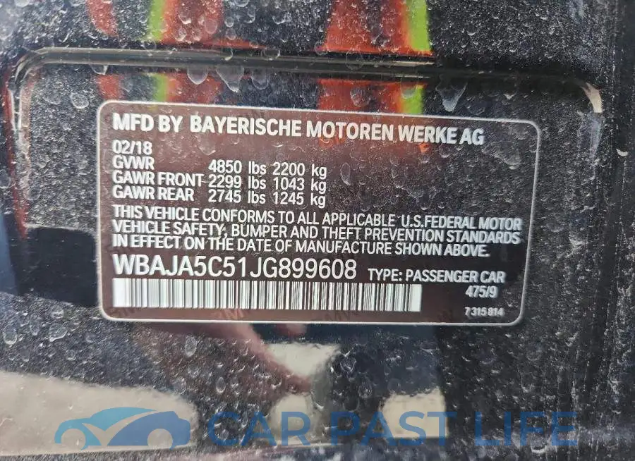 WBAJA5C51JG899608# 12