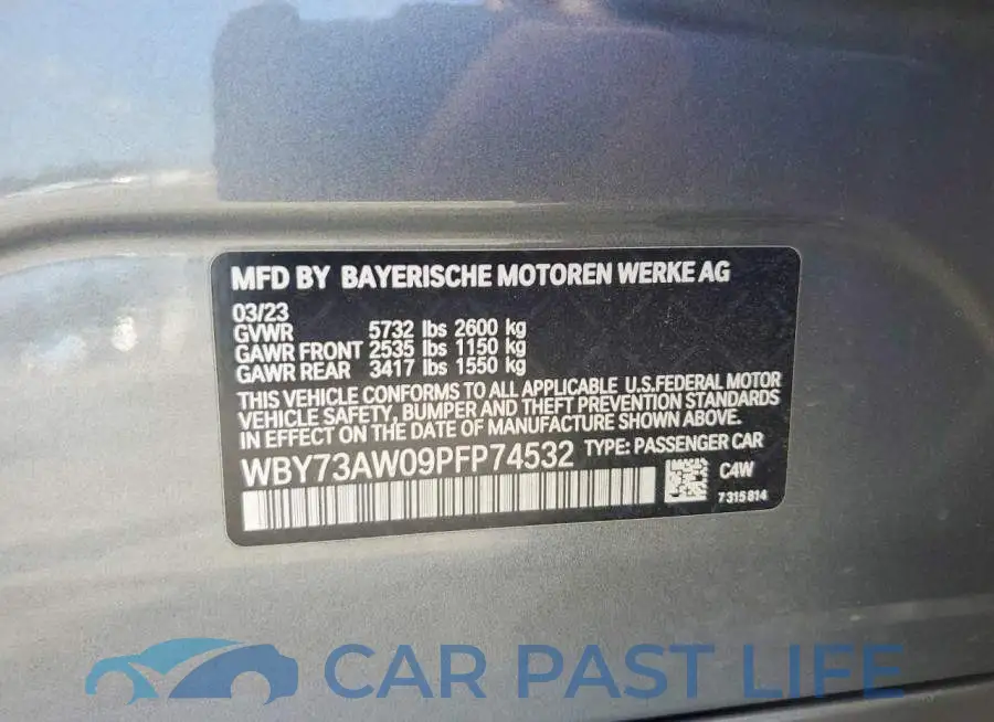 WBY73AW09PFP74532# 12