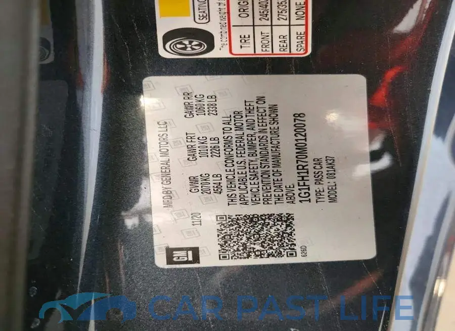 1G1FH1R70M0120078# 12