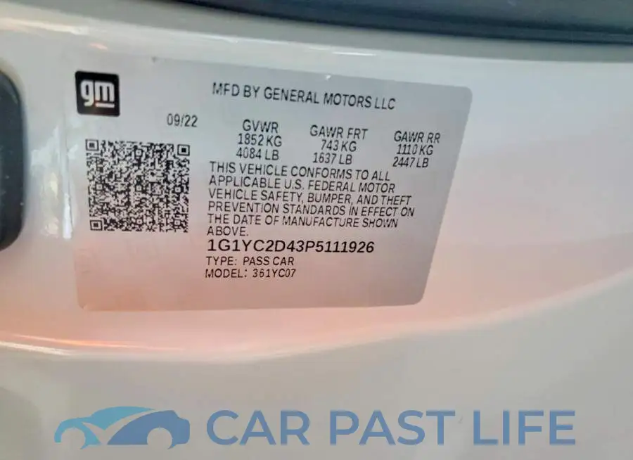 1G1YC2D43P5111926# 13