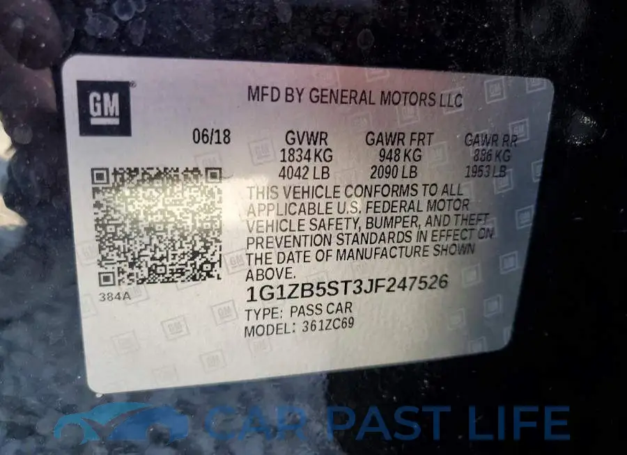 1G1ZB5ST3JF247526# 13