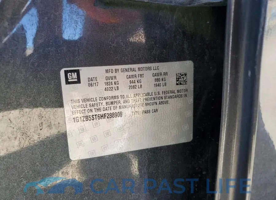 1G1ZB5ST6HF288906# 12