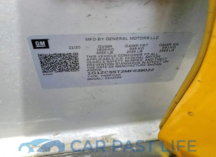1G1ZC5ST2MF038022# 12