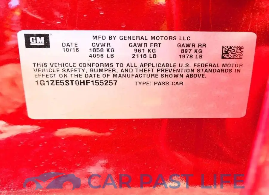 1G1ZE5ST0HF155257# 12