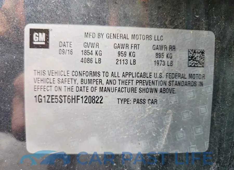 1G1ZE5ST6HF120822# 12