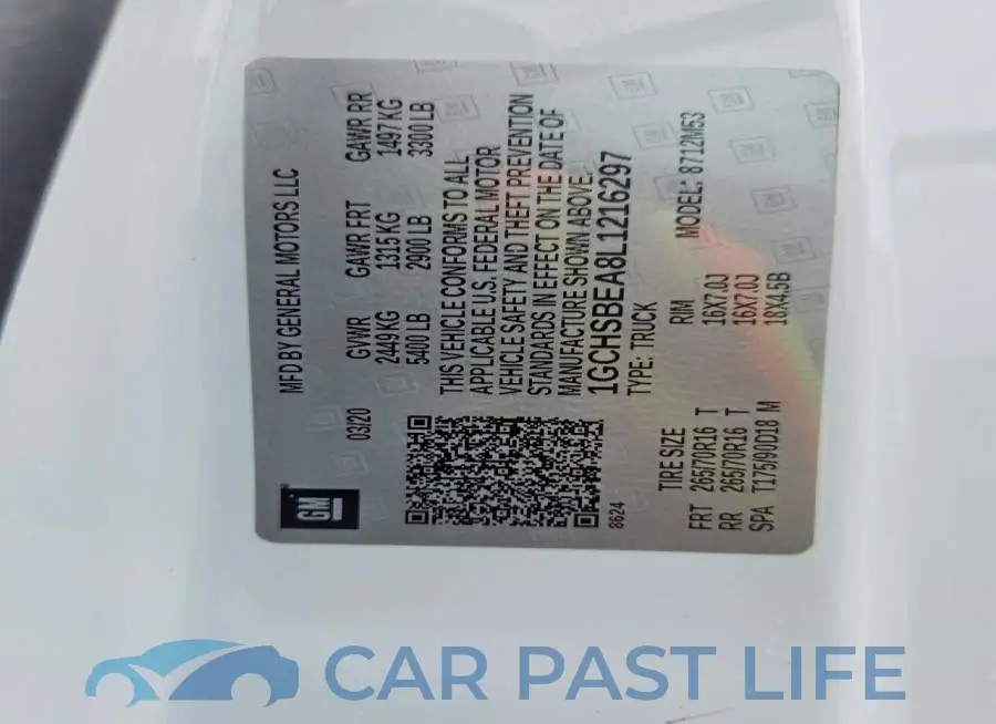 1GCHSBEA8L1216297# 13