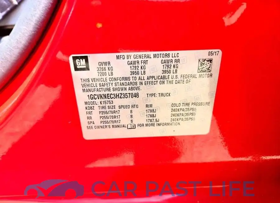 1GCVKNEC3HZ357048# 12
