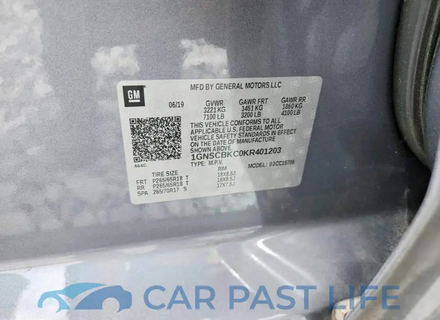 1GNSCBKC0KR401203# 13