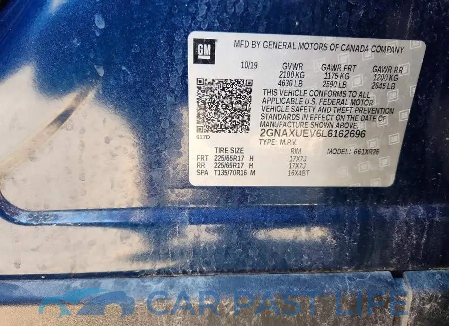2GNAXUEV6L6162696# 12