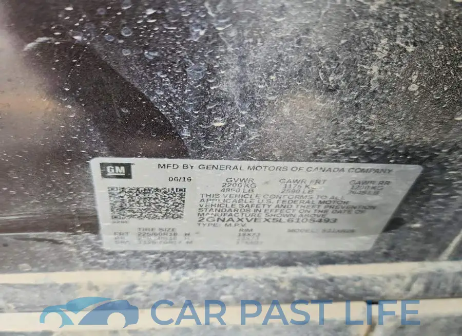 2GNAXVEX5L6105493# 12