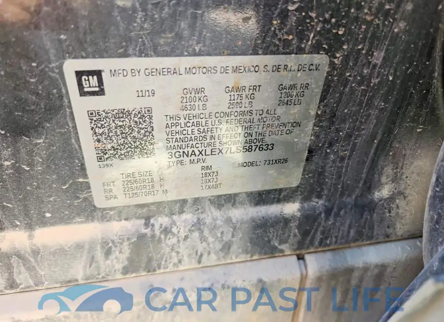 3GNAXLEX7LS587633# 13