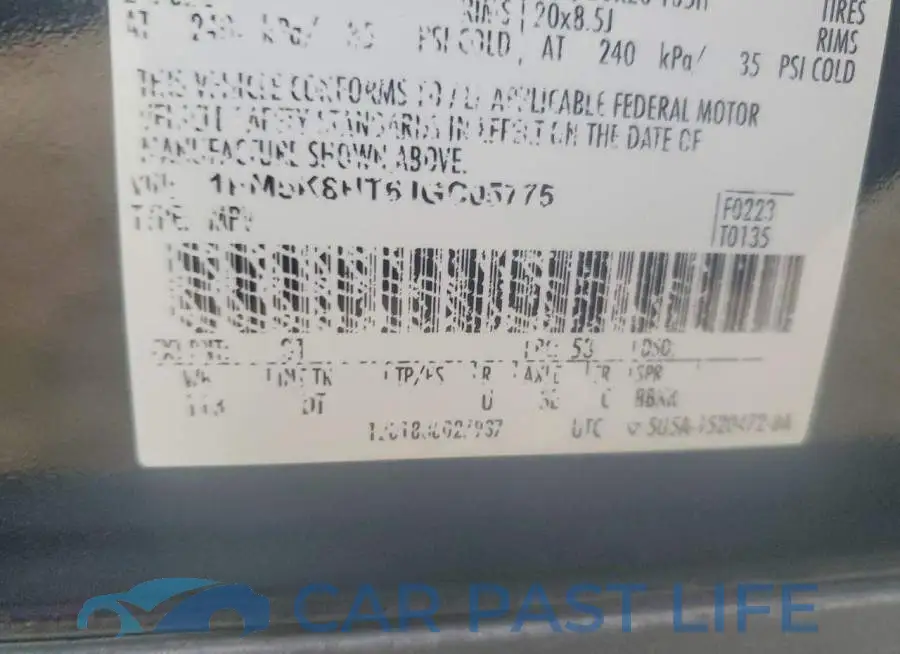 1FM5K8HT6JGC05775# 13