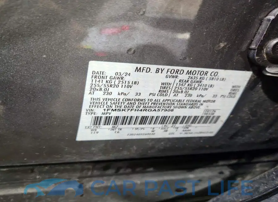1FMSK7FH4RGA57908# 14