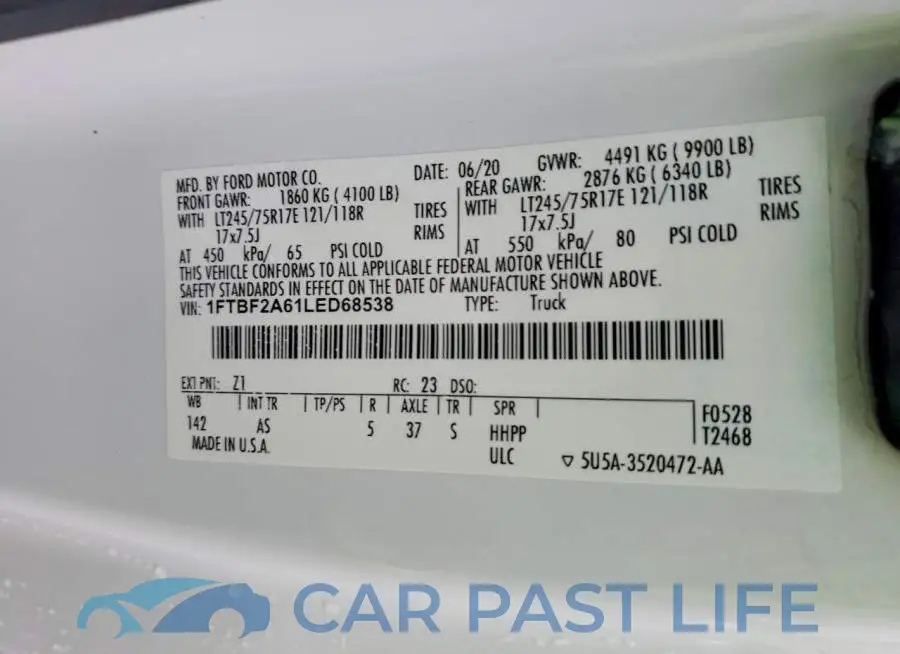 1FTBF2A61LED68538# 12