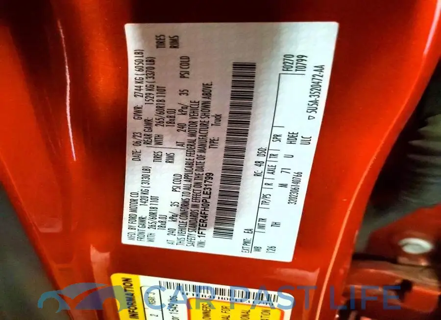 1FTER4FH0PLE31799# 12