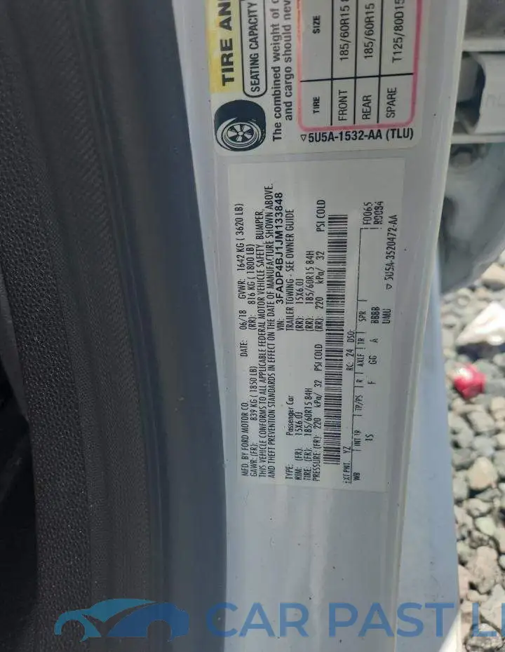 3FADP4BJ1JM133848# 12