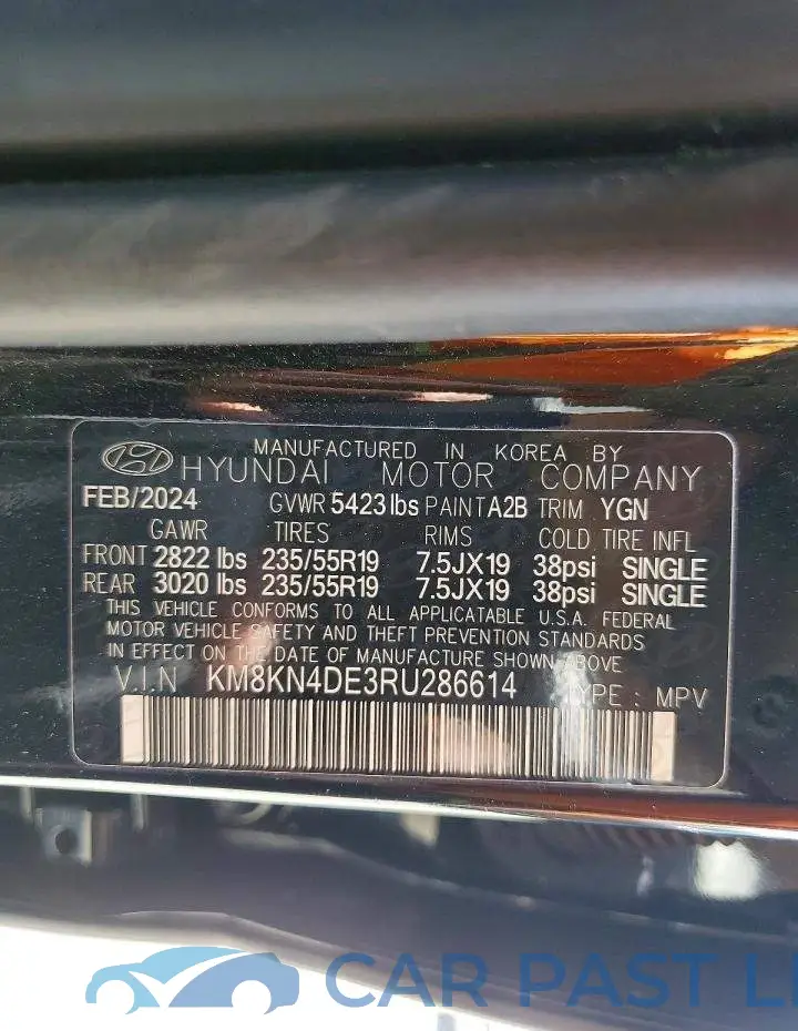 KM8KN4DE3RU286614# 13